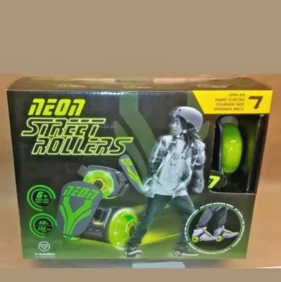 Yvolution Neon Street Rollers Neon Green & Neon Pink - Picture 7 of 12